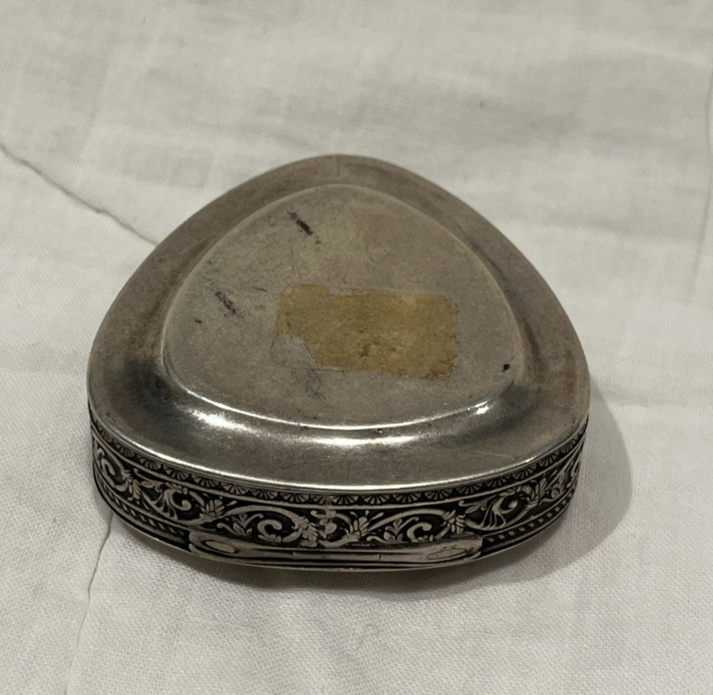 Wallace Sterling Silver Triangle Trinket Box - Beautiful