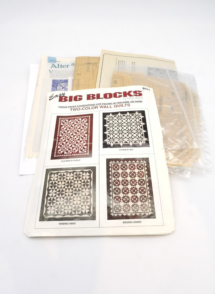 McCall's Big Blocks Two-Color Wall Quilts Pattern