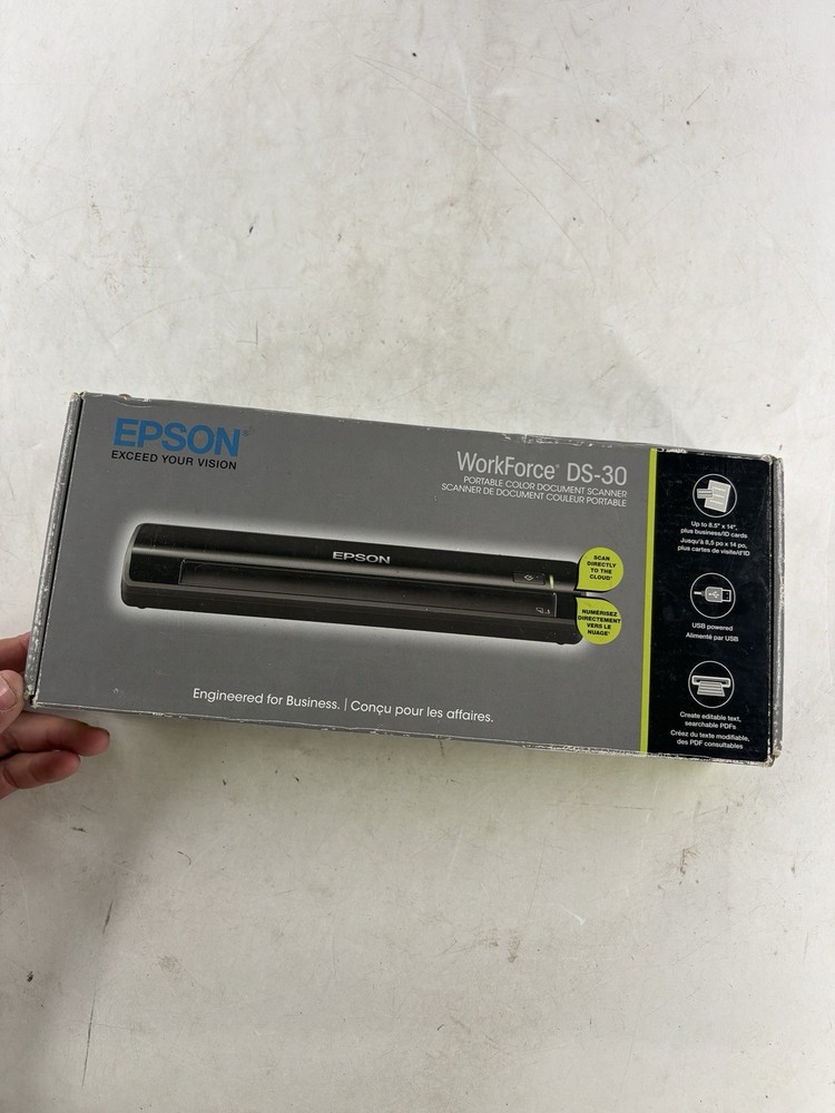 Epson WorkForce DS-30 Portable Color Document Scanner. Model# J291A