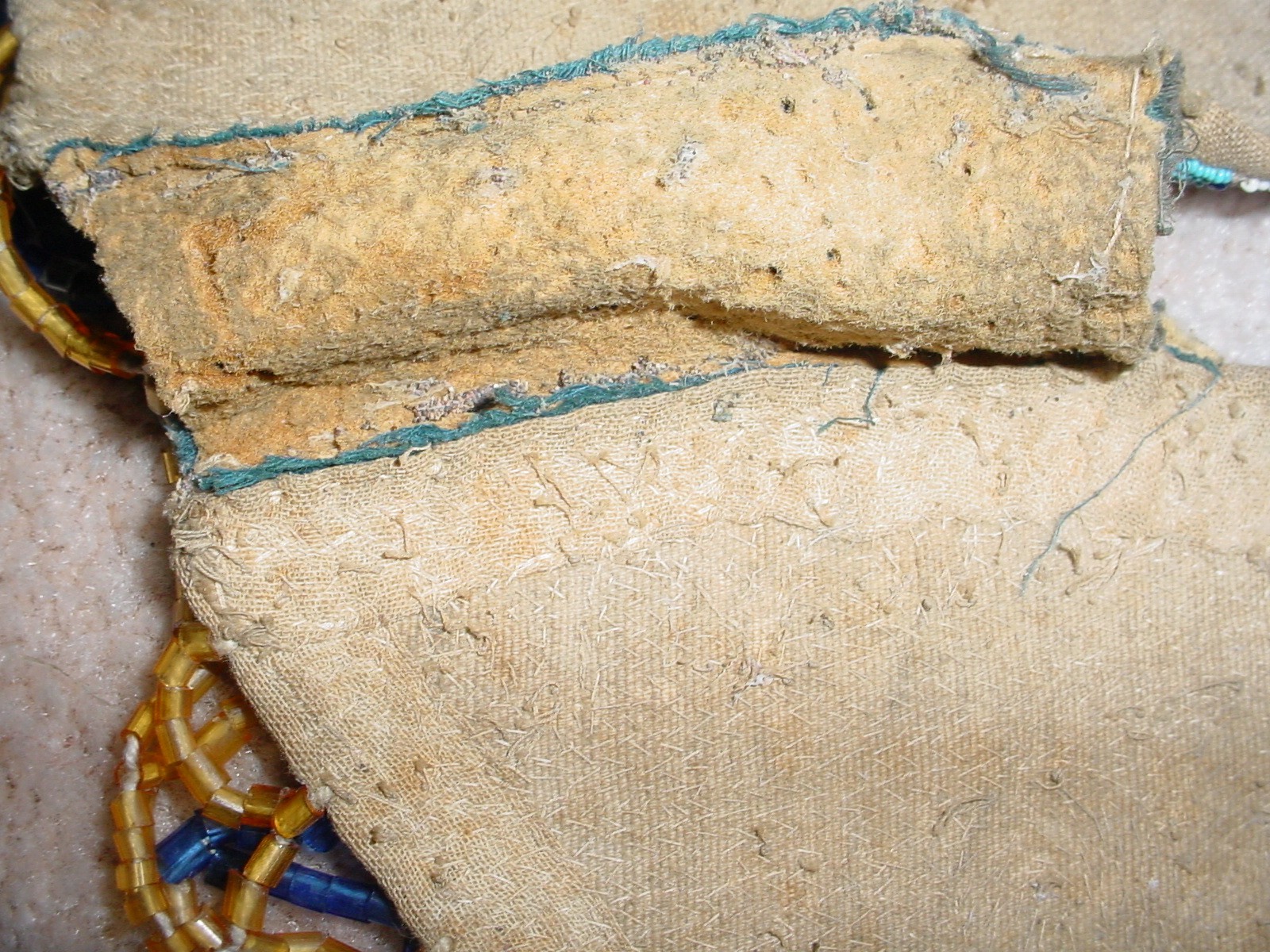 OLD CA 1900 YAKAMA PLATEAU INDIAN FULLY BEADED CAPE YOKE JINGLE DANCE