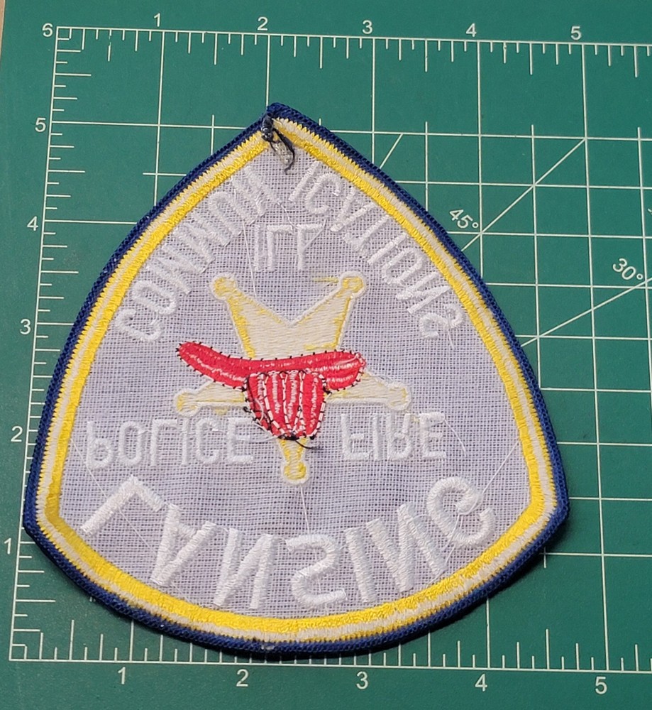 Police patch patches Illinois Lansing Communications Fire