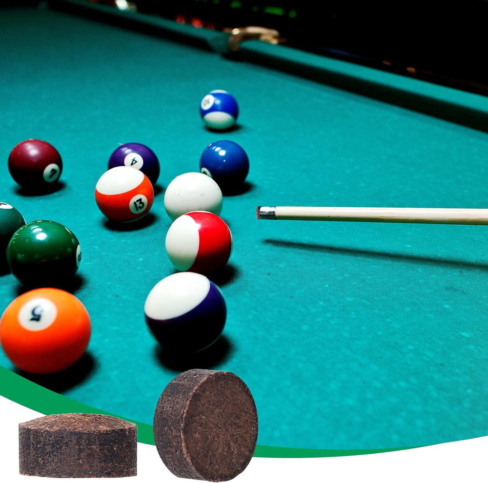 Billiard Pool Cue Tips Pool Stick Replacement Tips with Storage Box for Pool Cue