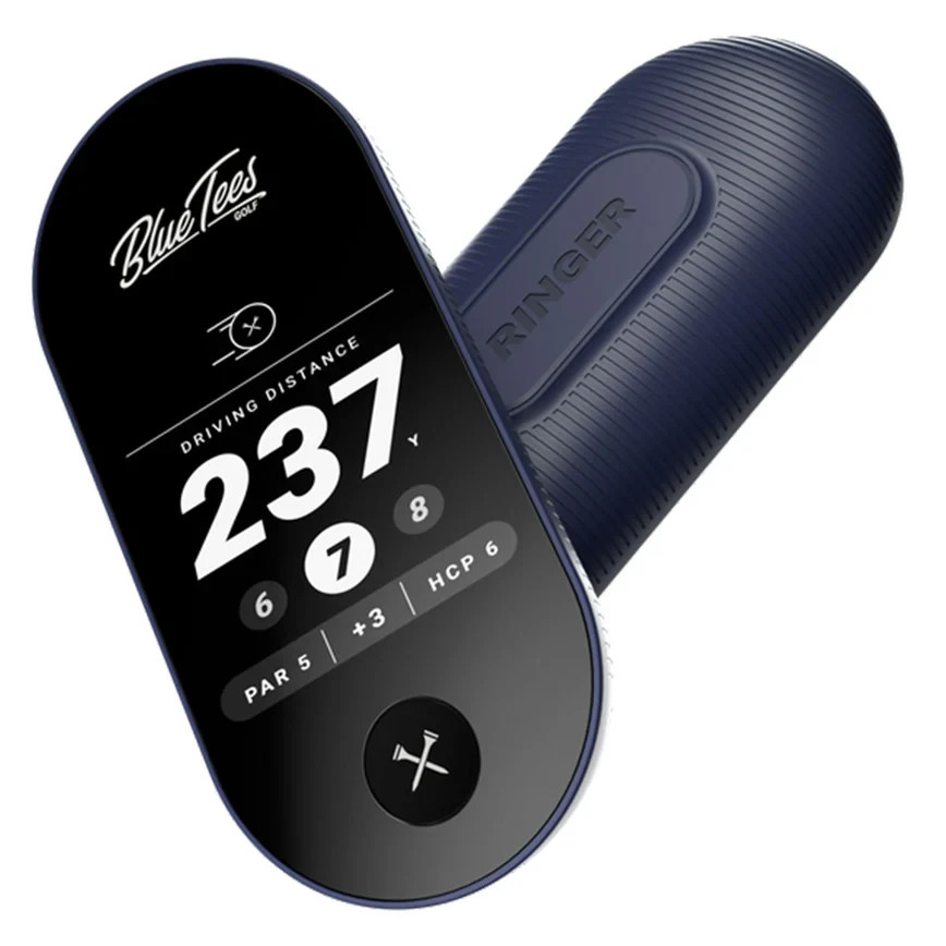 Blue Tees Golf Ringer Smart Touchscreen Magnetic Rangefinder Handheld Color Navy