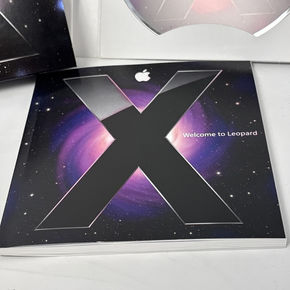 Apple Mac OS X Leopard Version 10.5.4 & Snow Leopard 10.6.3 Install DVDs Retail