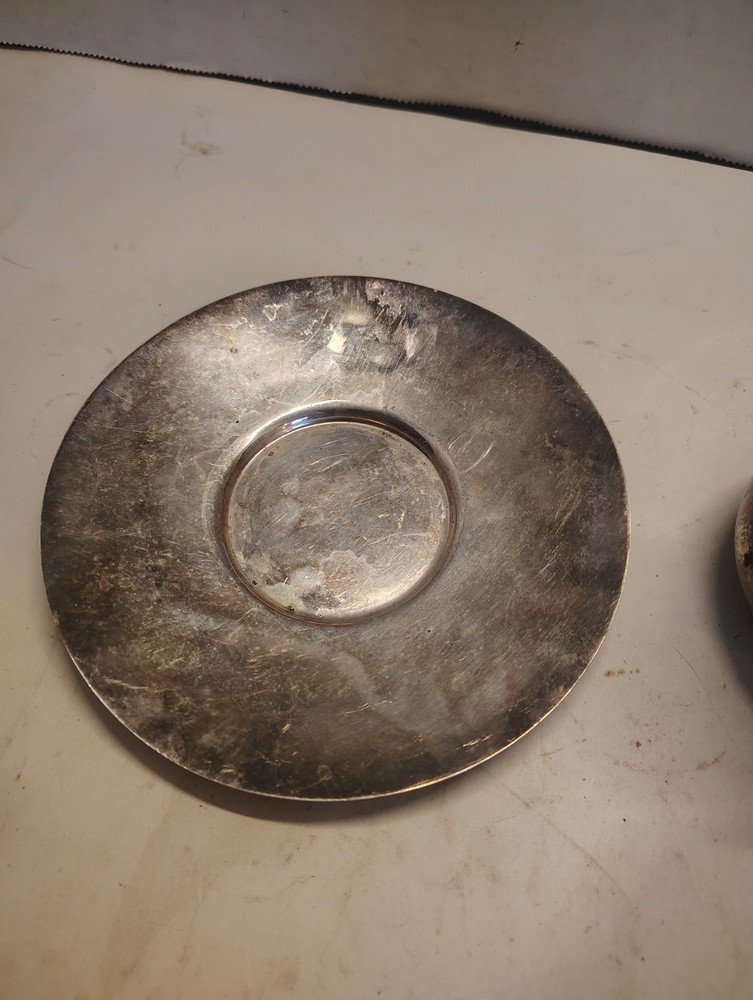 Vintage Silver Gorham Turkish Coffee Pot & Plate