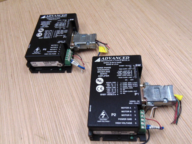 ADVANCED MOTION CONTROLS THREE PHASE SINUSOIDAL BRUSHLESS SERVO AMPLIFIER