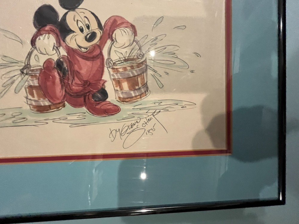MICKEY MOUSE ORIGINAL GLENN SCHMITZ COLORIZED DRAWING