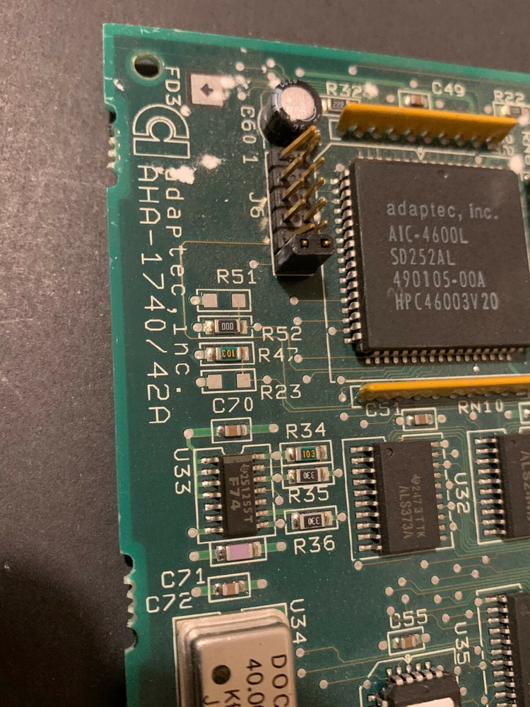 QTY-1 ADAPTEC AHA-1740/42A CONTROLLER ADAPTER PRE-OWNED LAST ONE