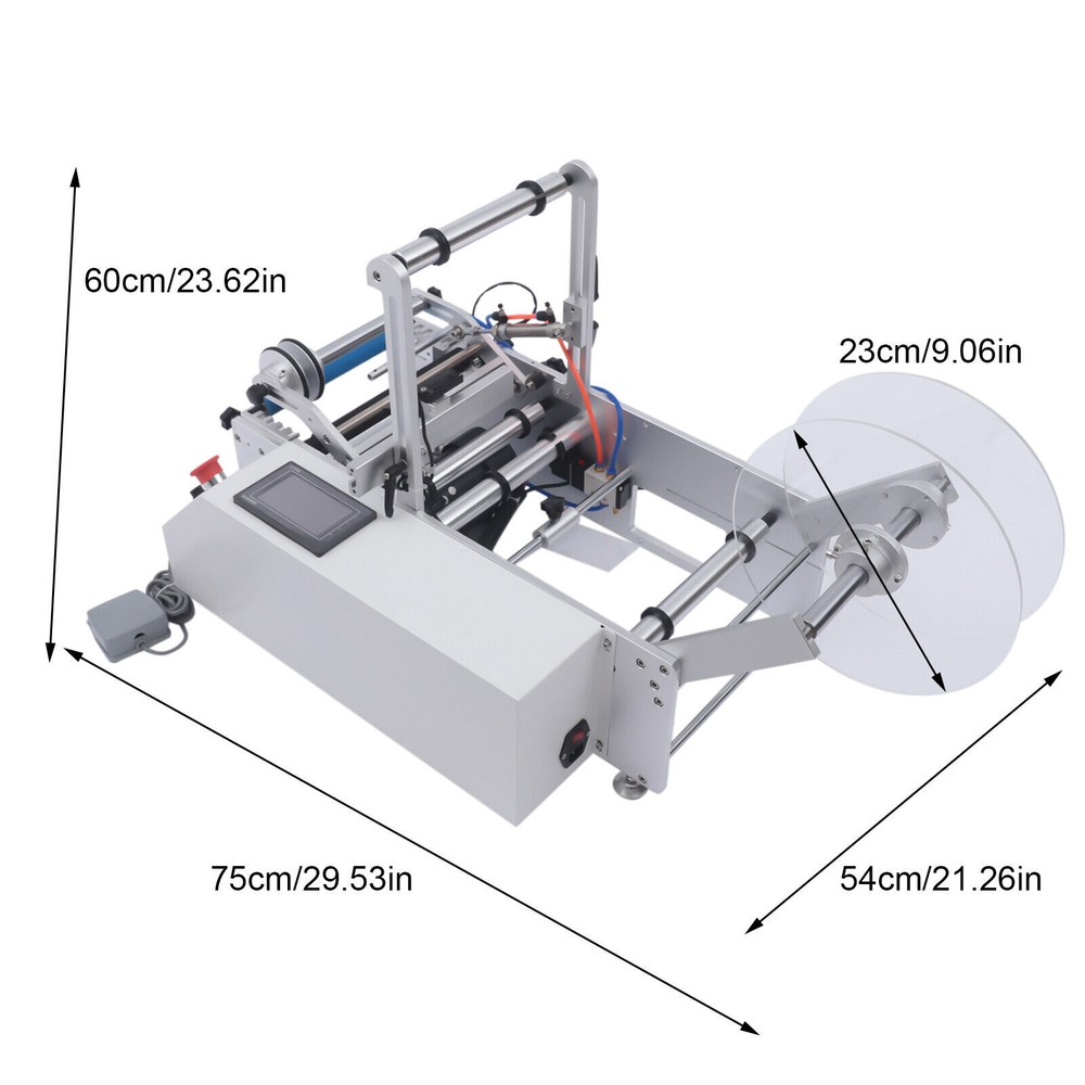 LT-190 Desktop Automatic Round Bottle High Speed Labeling Machine 110V