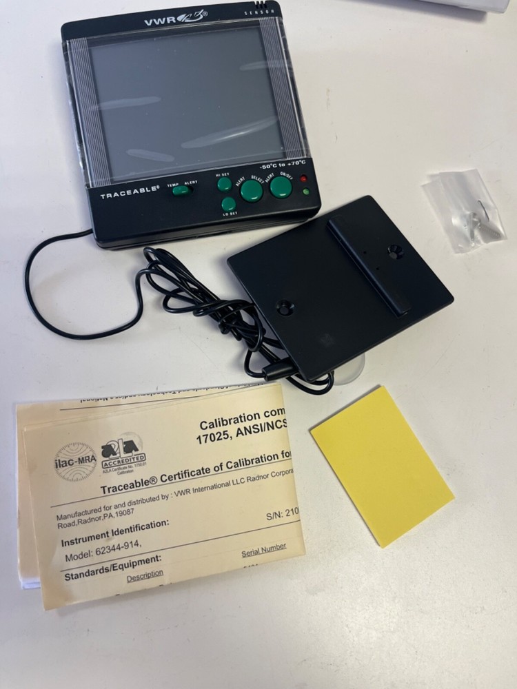 New. Traceable 4142 Big-Digit 4-Alert Alarm Thermometer