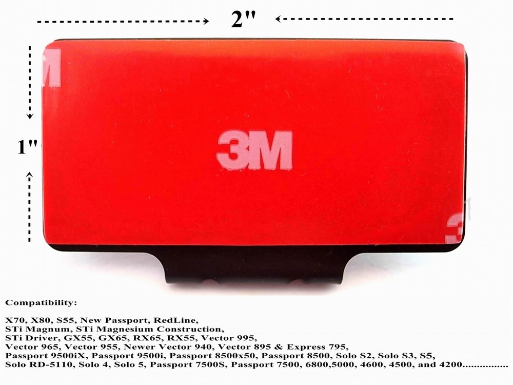 1pc. NEW Permanent Windshield Mount For The Beltronics / Escort Radar Detectors