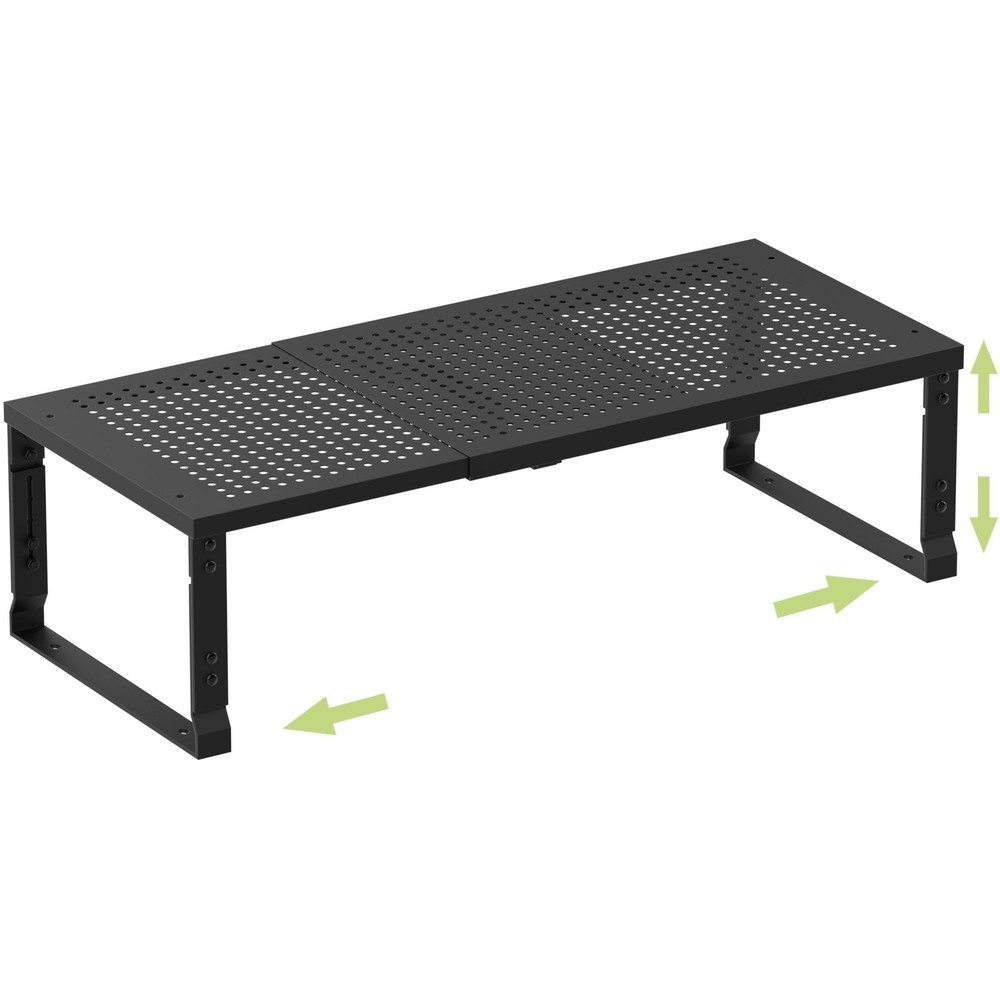 Heavy-Duty Adjustable Metal Shelf Organizer - Expandable & Stackable Pantry S...