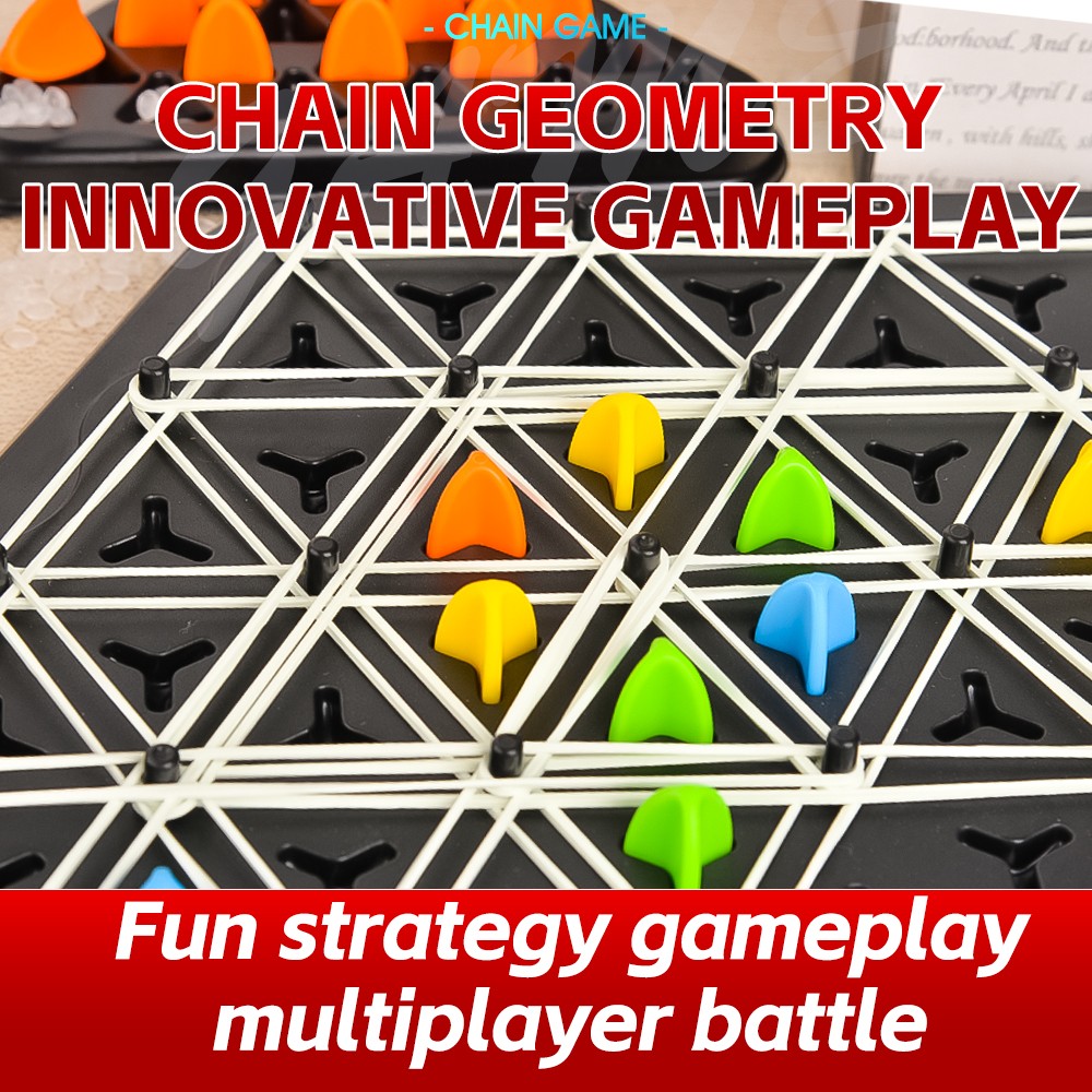 Chain Triangle Chess Educational Desktop Game for Parent-Child Interaction