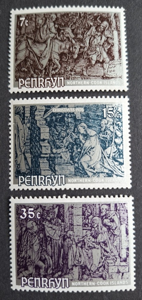 PENRHYN ISLAND 1976- UHM- "CHRISTMAS" COMPLETE SET