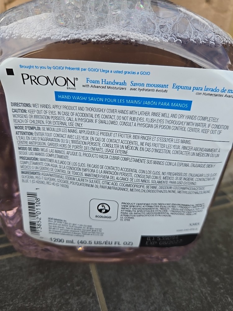 2 Provon Ml Foam Hand Soap Refill Insert