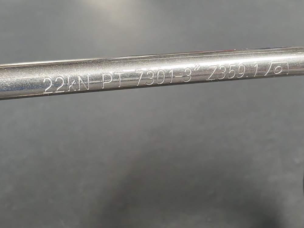 22kn PT 7301-3" Medium Size, Pipe Anchor, Stainless