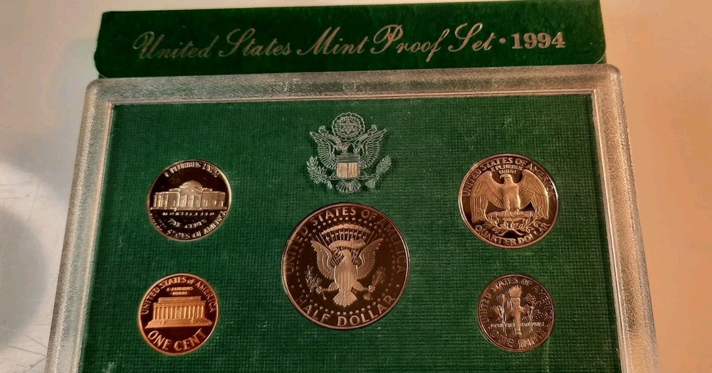 US Mint Proof Sets Uncirculated Multiple Years 1968, 1972, 1982, 1994, 2002