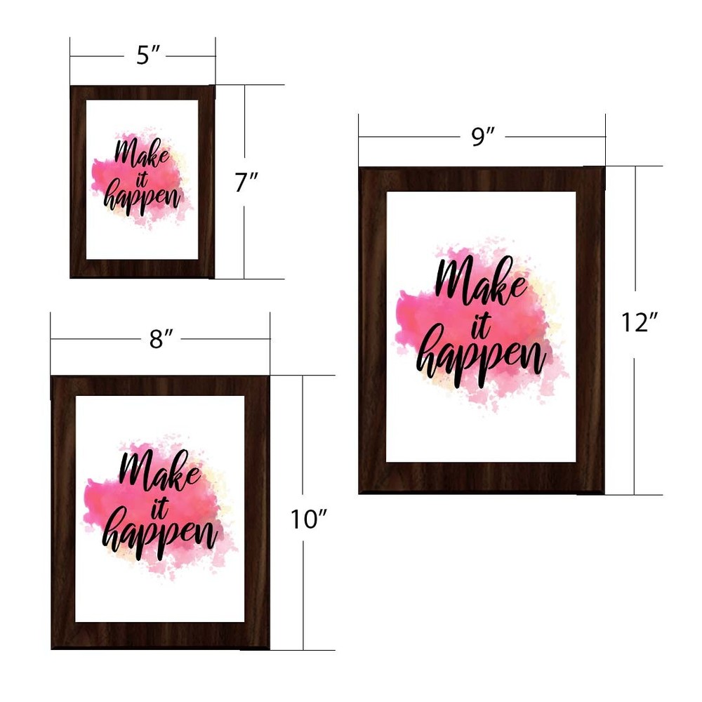 Make It Happen Decorative Wall Plaque (Full Color) | Positive Affirmation