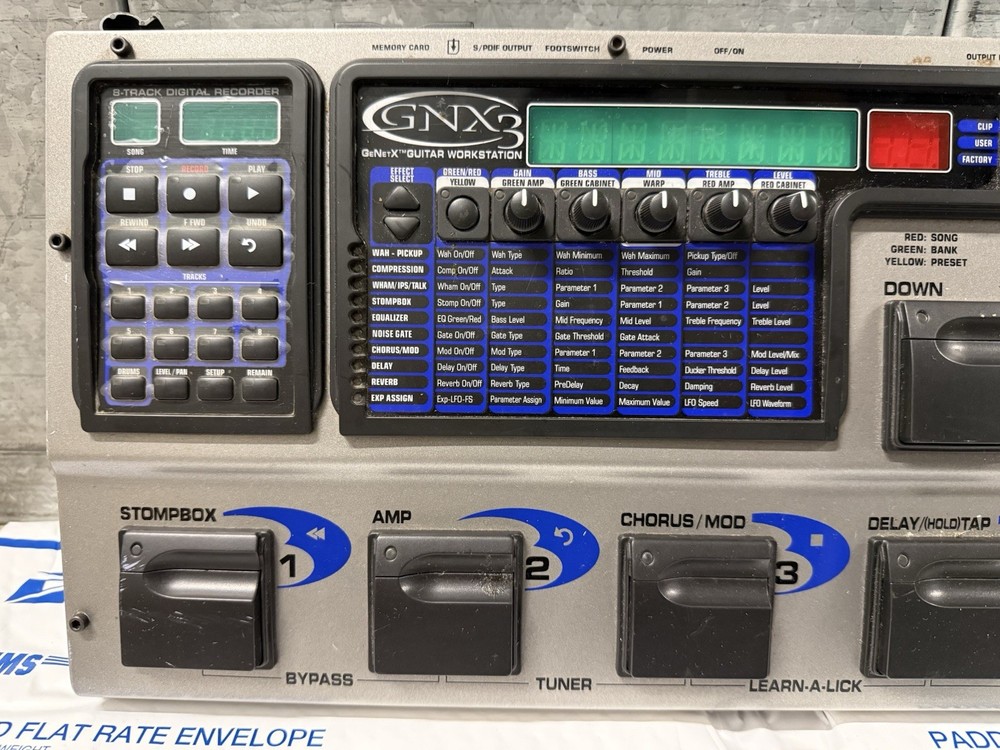 🎸 DigiTech GNX3 Guitar Workstation Multi-Effects Pedalboard – Fully Functional