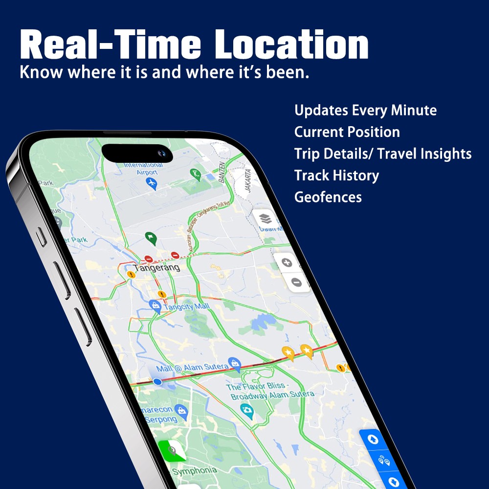 GPS Tracker Real-Time GPS Tracking Device for Vehicles Instant Alerts