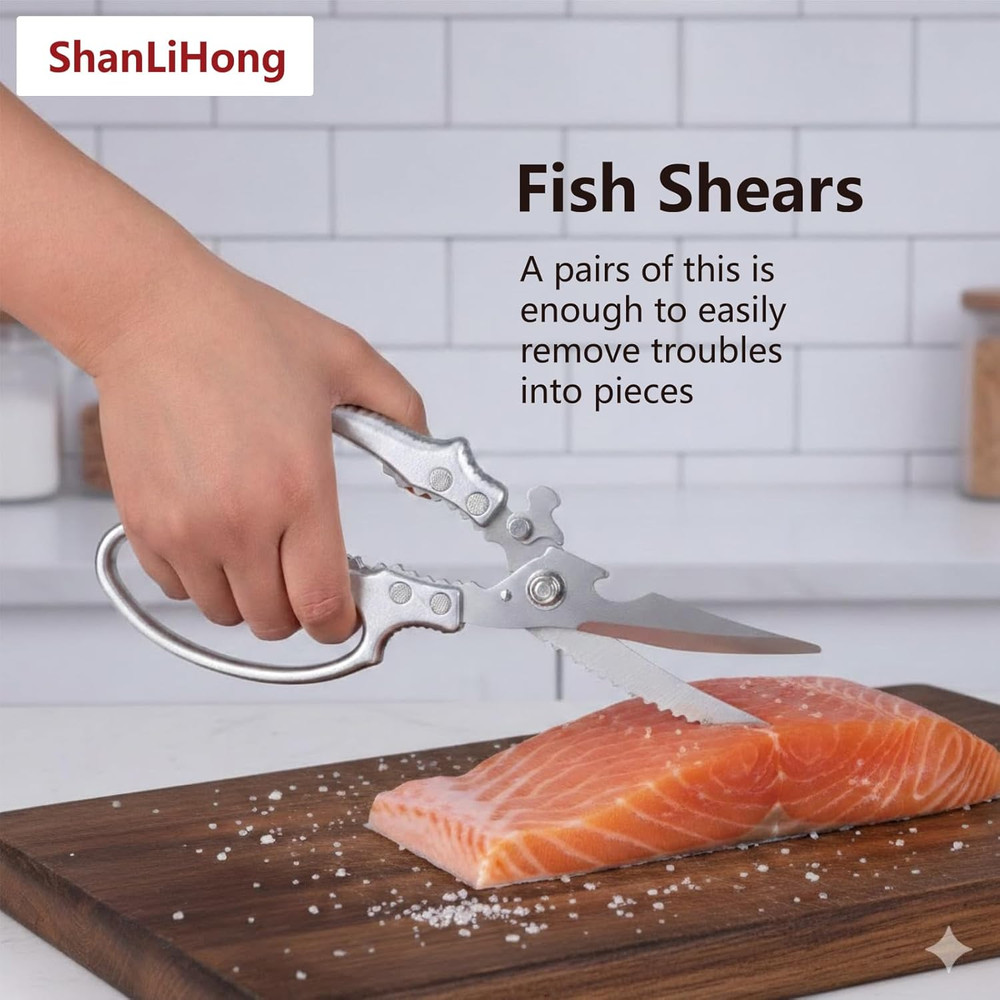 Kitchen Scissors: Heavy-Duty Poultry Shears That Effortlessly Cut through Bones,