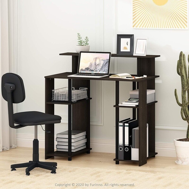 Compact Computer Desk Sturdy Lightweight Easy Assembly Home Office Study Durable