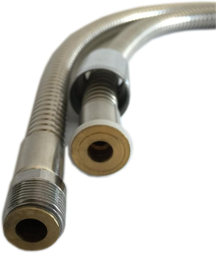 Kitchen Pull down Sink Faucet Spray Head Hose Replacement Part - Stainless Steel