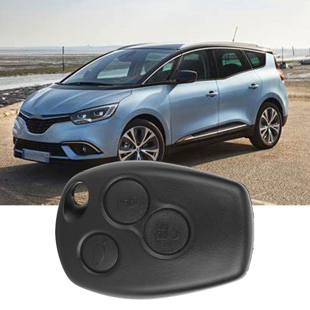 3 Button Key Fob Shell Case For Logan Sandero Clio