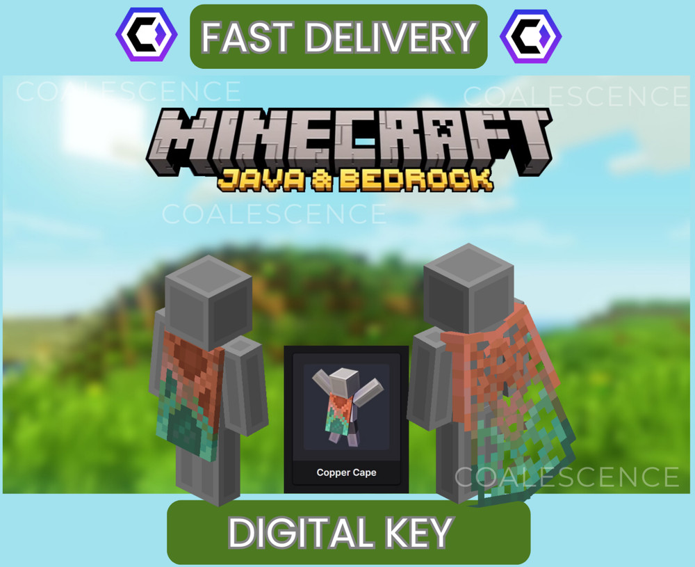 ⚡Minecraft Copper Cape - Java & Bedrock ⚡  GLOBAL CODE