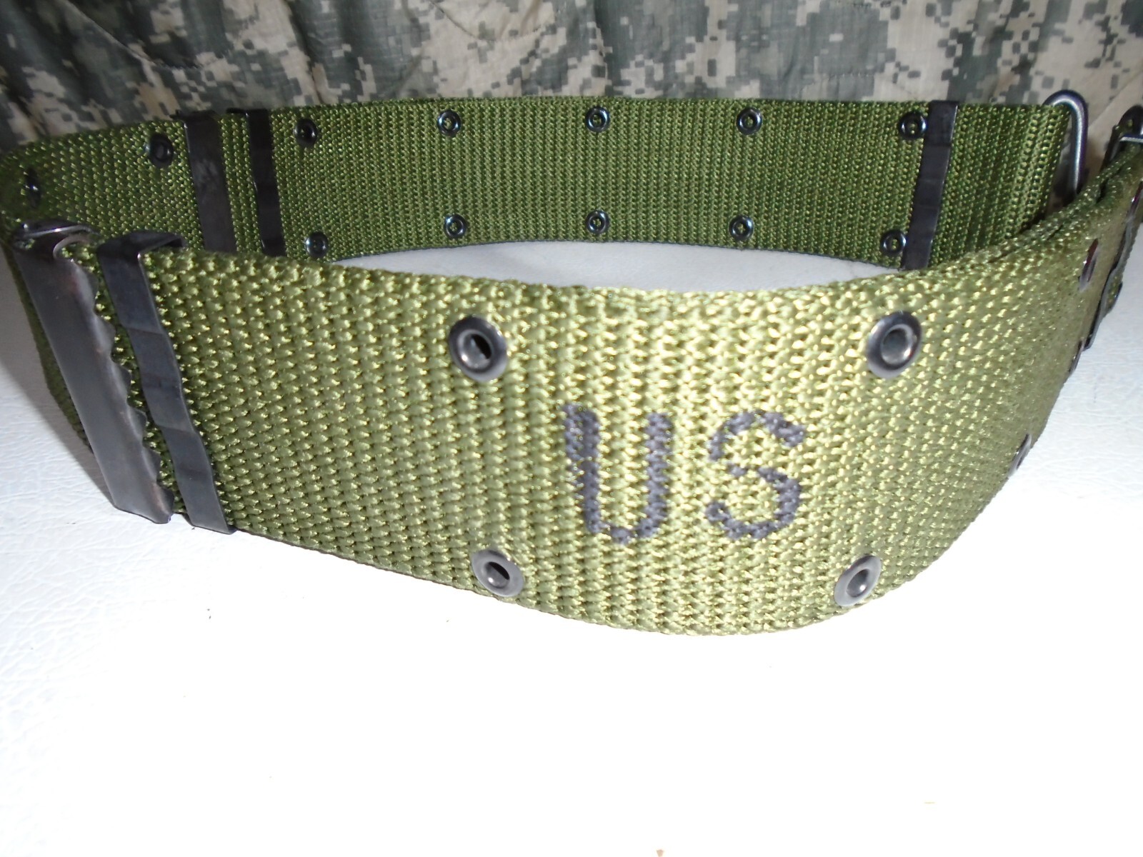 NEW US Military Individual Equipment Nylon Webbing LC Belt OD Green Size Large