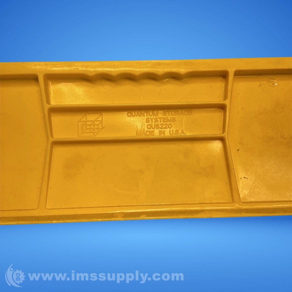 Quantum Storage Systems QUS220 Yellow Stackable Storage Bin FNIP