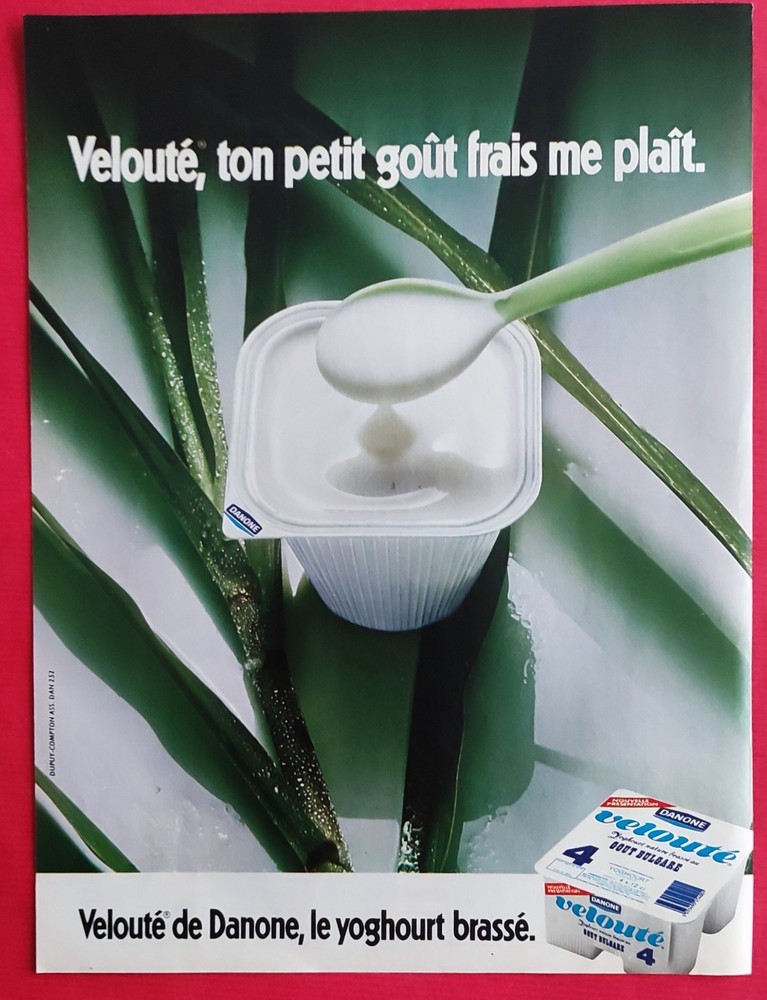 PRESS AD: Laundry MIR Wool Machine - Velvety by DANONE 1981