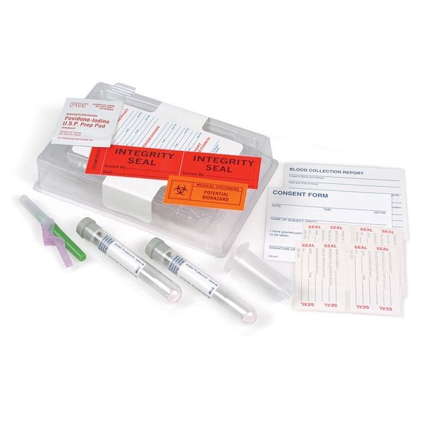 Forensics Source Blood Alcohol Collection Kit W/eclipse Safety Needles: 4995-1