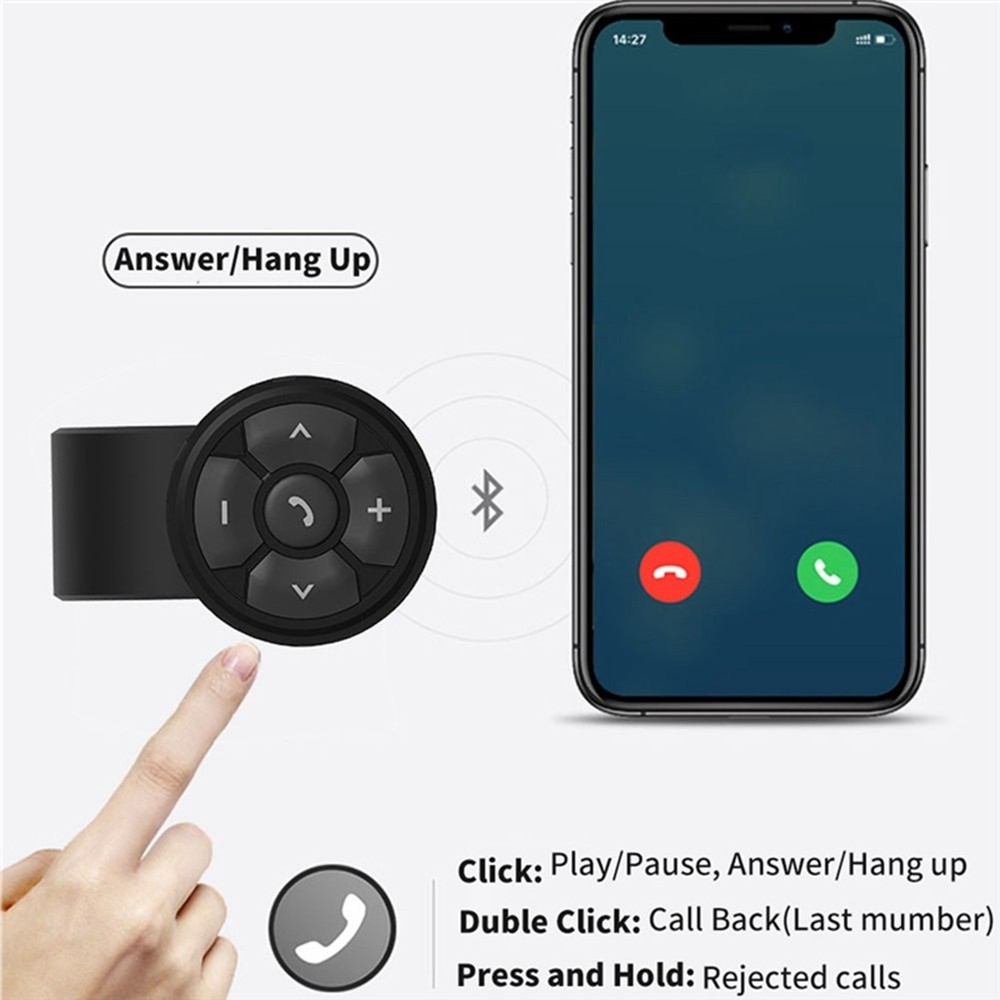 Universal Motorcycle Bike Handlebar Controller Bluetooth Volume Music8277