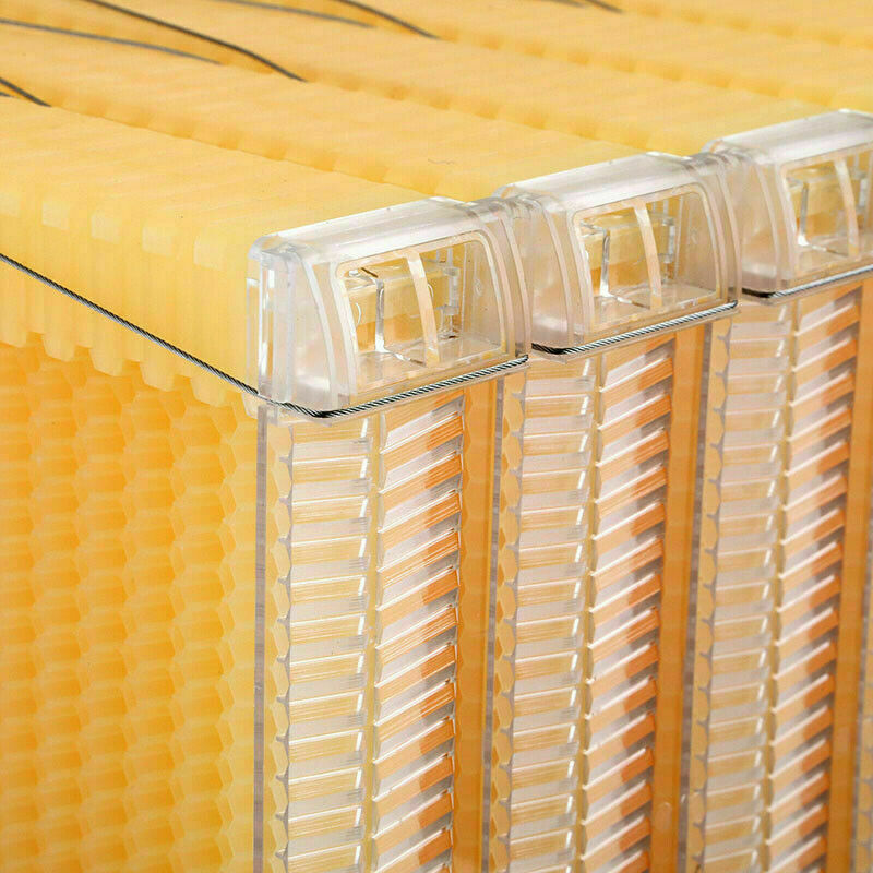 7 x Auto Bee Frames Plastic Beehive Frames for Beekeeping Hives Boxes Supplies