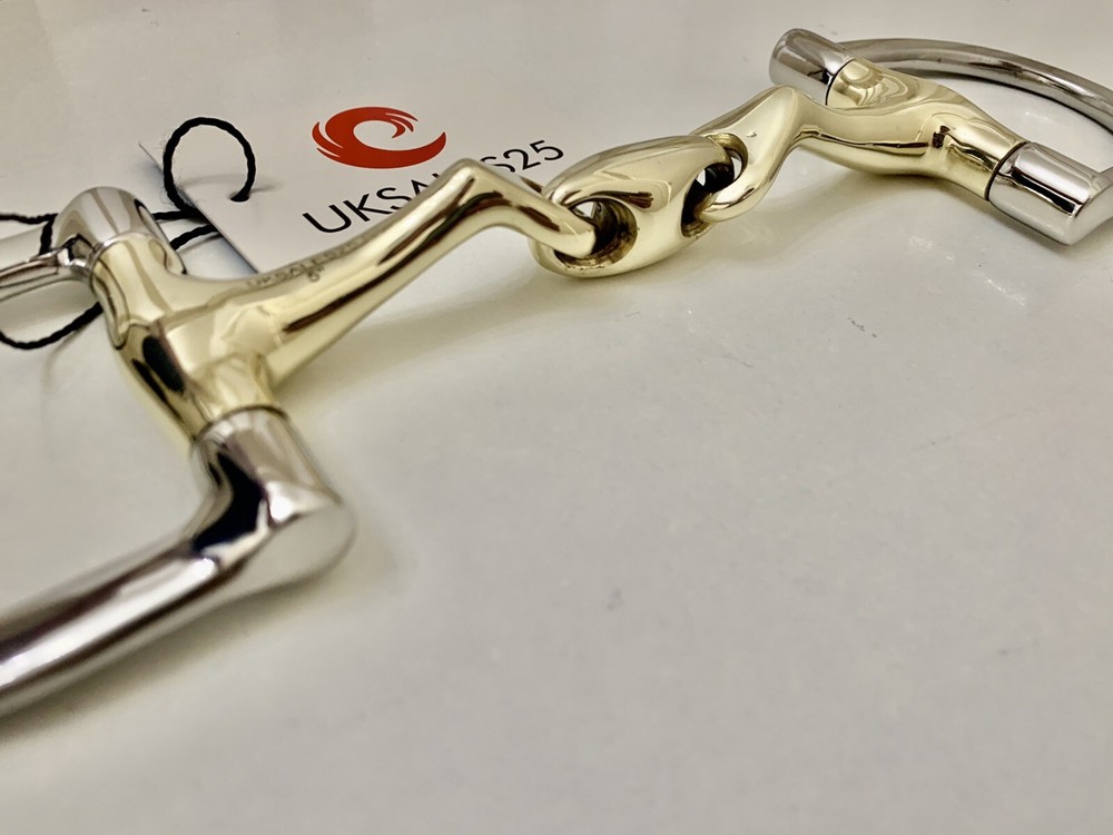 D-Ring Curved Snaffle Bit Angled Mouthpiece (UKSALES25®) *SAME DAY DISPATCH*