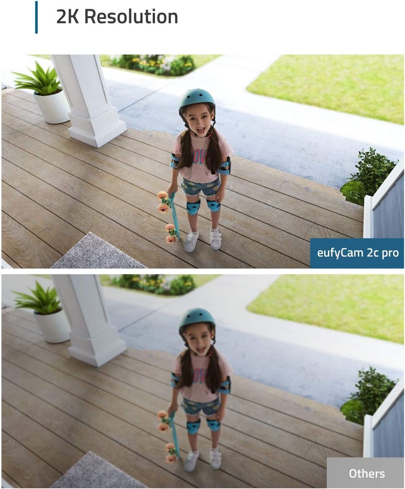 eufy eufyCam 2C Pro Wireless Smart Home Security System 2K Outdoor Camera|Refurb