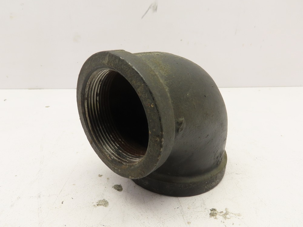 2-1/2" x 2" 90 Degree Reducing Elbow Schedule 40 Black Iron