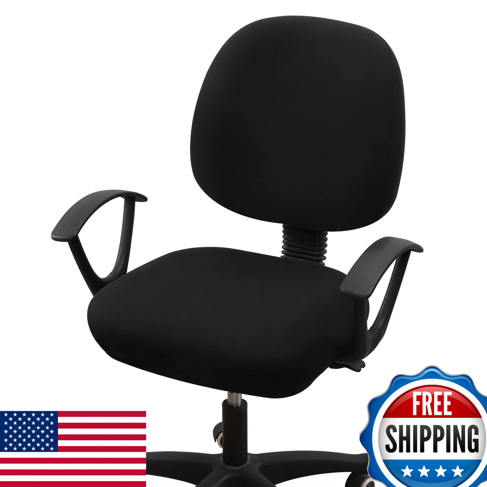 Smiry Stretch Printed Office Computer Chair Covers Universal Washable Removable