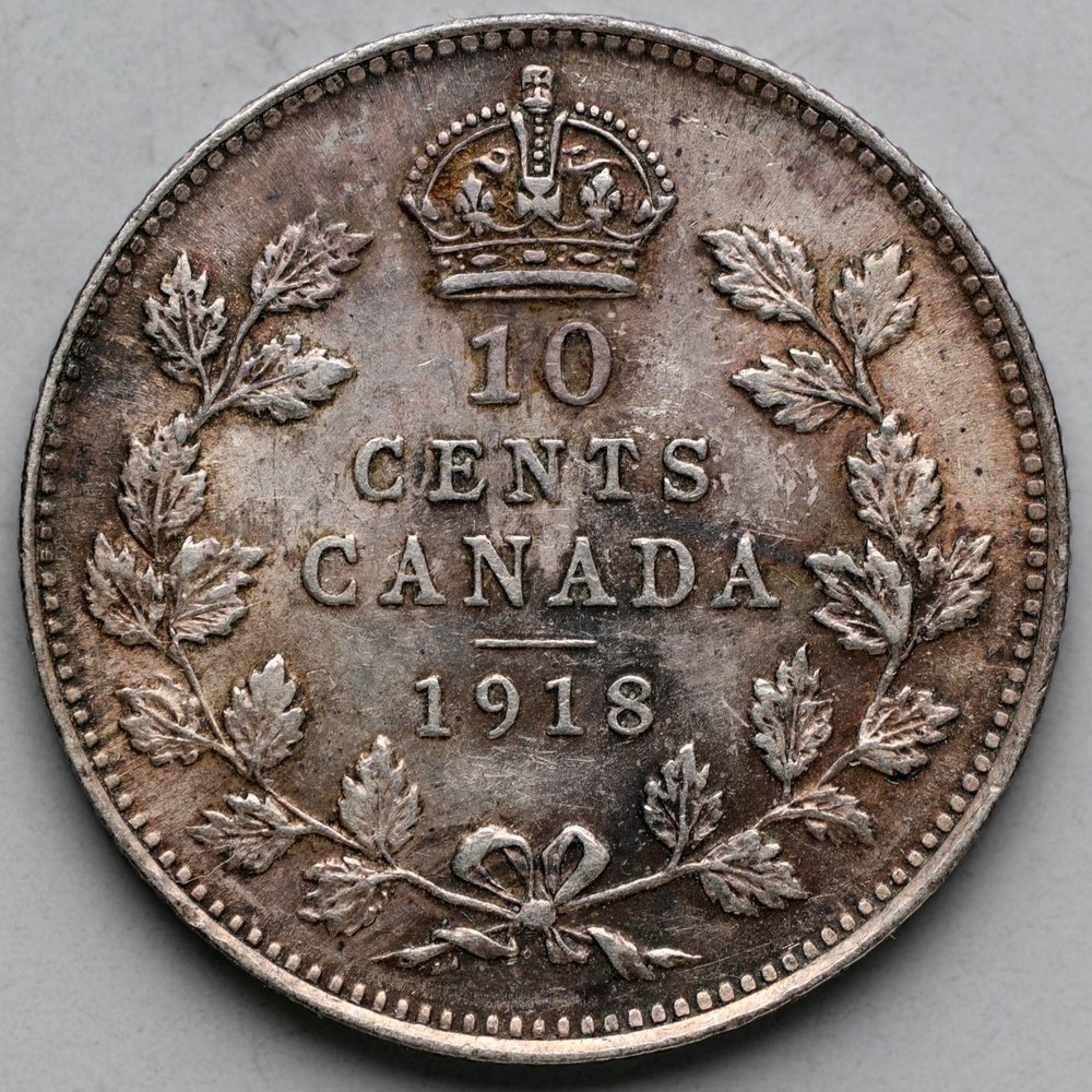 1918 Canada 10 Cents