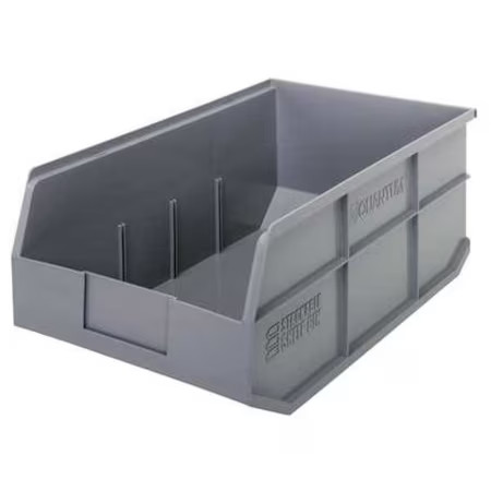 Quantum Storage Systems Ssb465gy Shelf Storage Bin, Polypropylene, Gray, 7 In