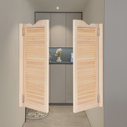 Wall-Mounted Double Half Door Double-hinged Café Door With Hinges