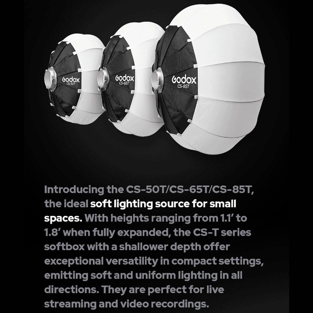 Godox CS-65T 65cm/25.6inch Lantern Softbox Light Modifier Bowens Mount SoftBoxes