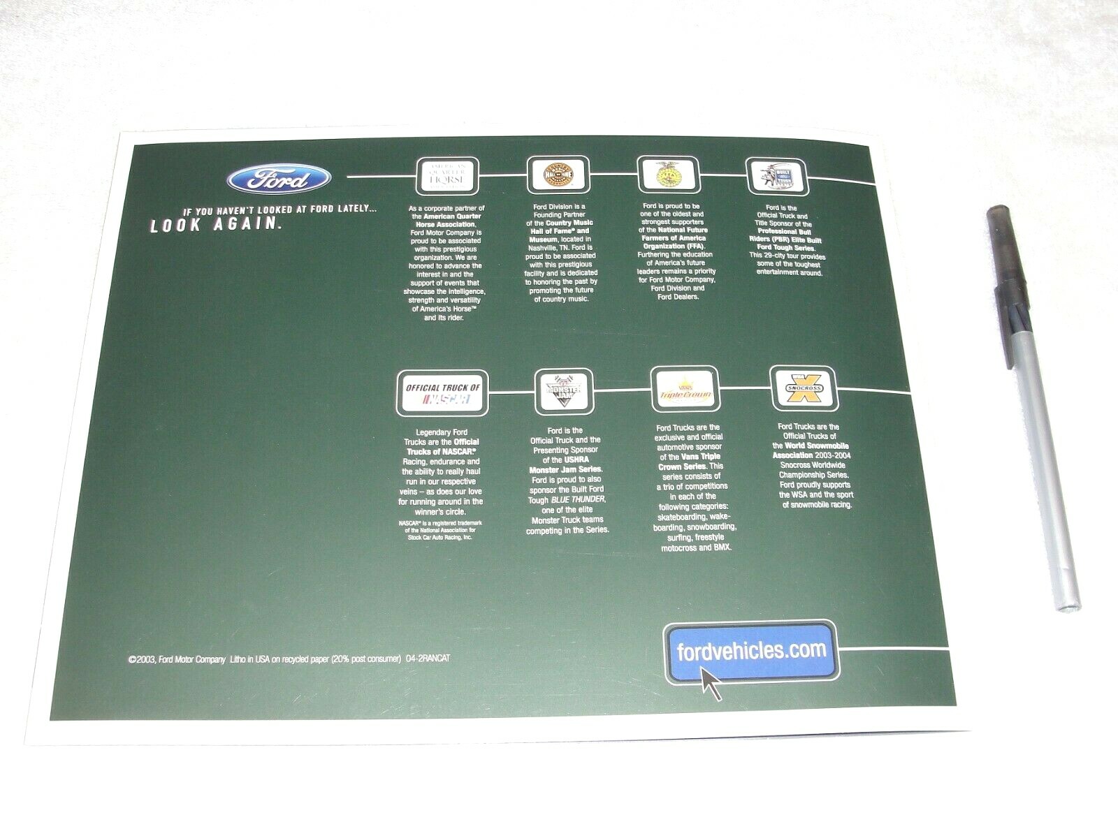 2004 Ford Ranger Pickup (Full Line) - Dealer Brochure Catalog (24 Pages), NOS