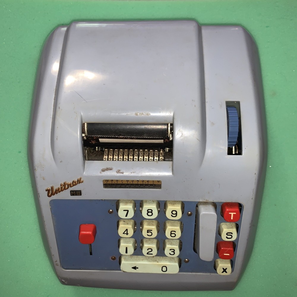Bohn Unitrex M-3 Adding Machine Japan Tested Working