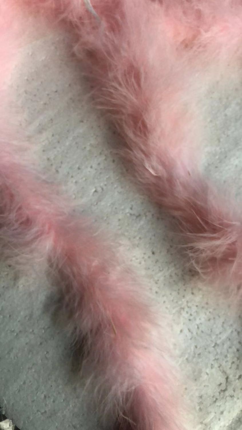 20g Blush Pink Fluffy Marabou Boa 2 Yards Long Thick Turkey Feather Boa