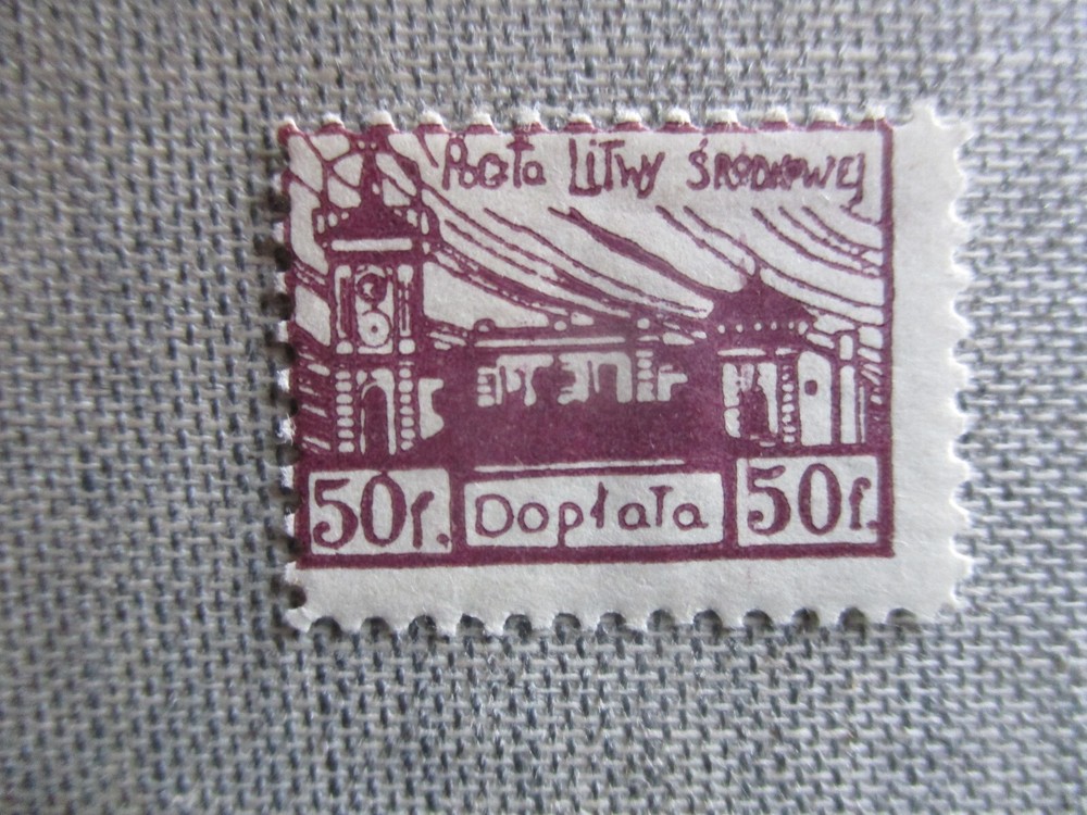 Central Lithuania, Scott# J1, MH