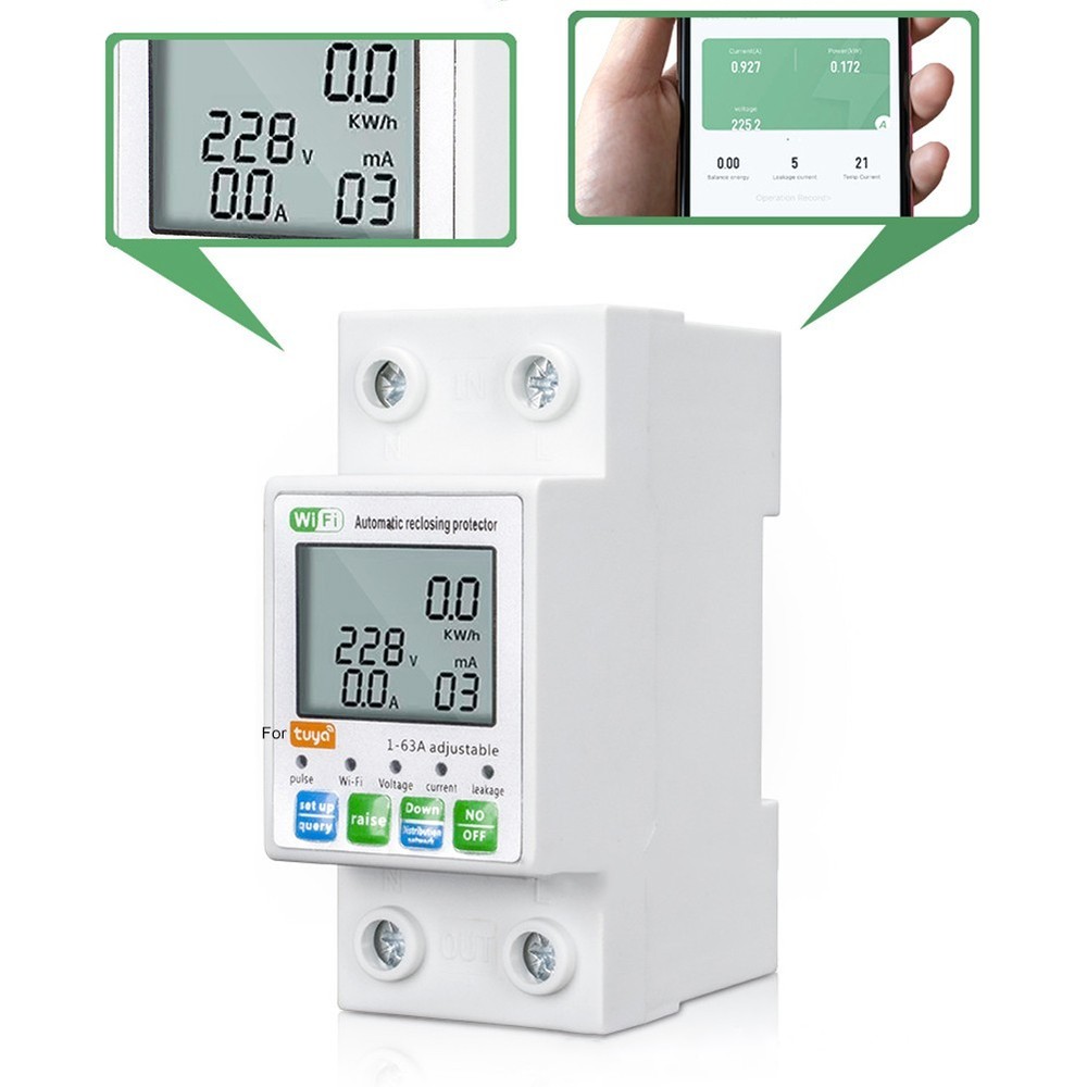 Easily Installed For Tuya WiFi Current Meter for Industrial Applications