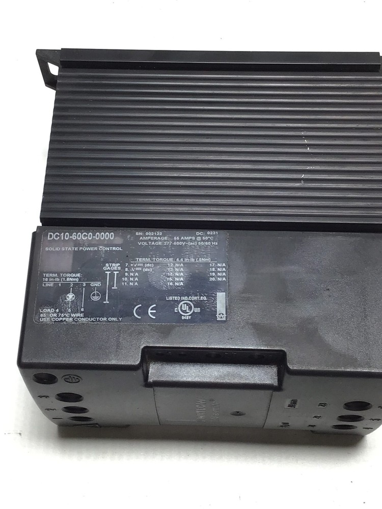 Watlow DC10-60C0-0000 Solid State Power Control