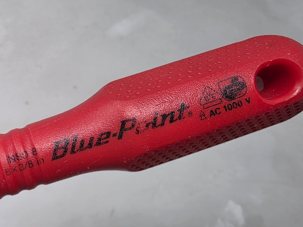 Blue-Point Tools INSD 8 Electronics Precision Flat Slotted Screwdriver 8 x 3/8"